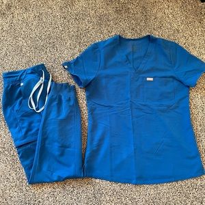 FIGS Scrubs in Royal Blue